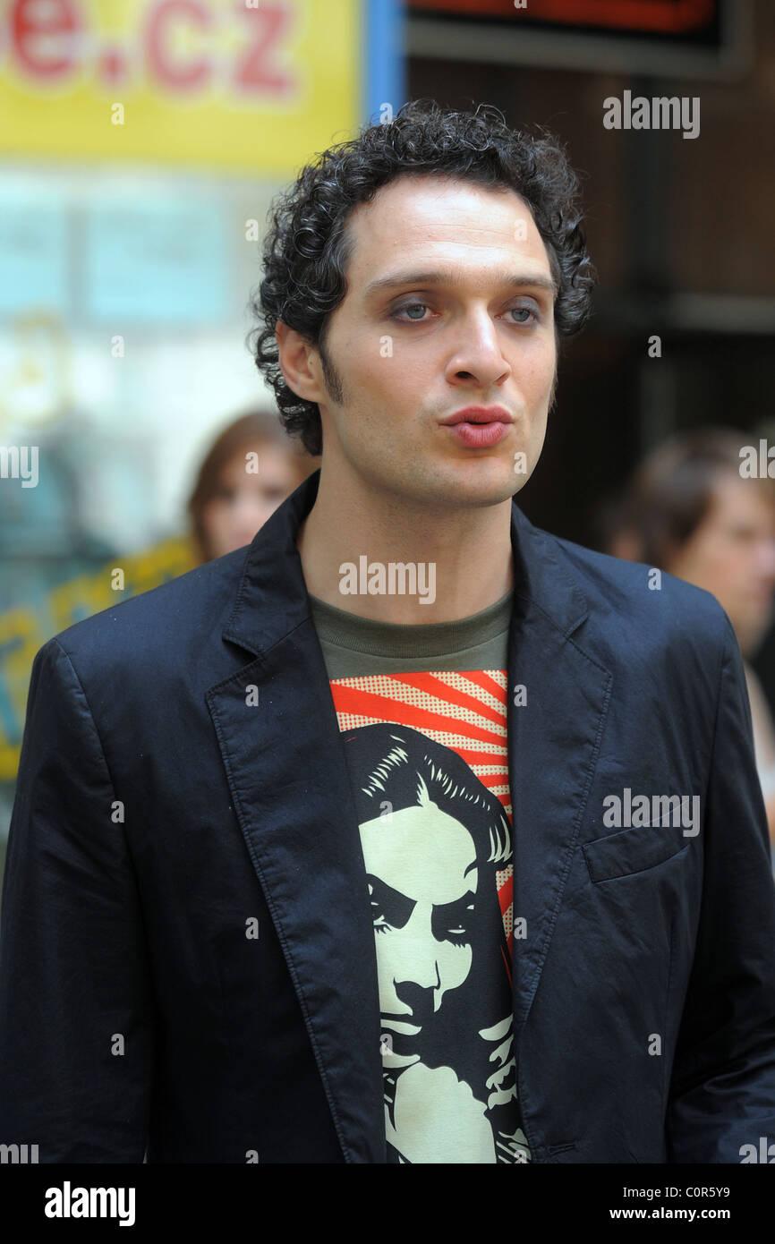 Claudio Santamaria Dreharbeiten am Set seines neuen italienischen Films "The Fall von Untreue Klara" Prag, Tschechische Republik - 16.07.08 Stockfoto