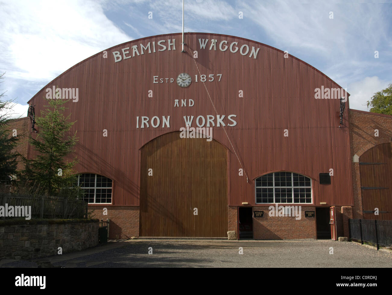 DURHAM; BEAMISH MUJSEUM; BEAMISH IRON WORKS 1913 Stockfoto