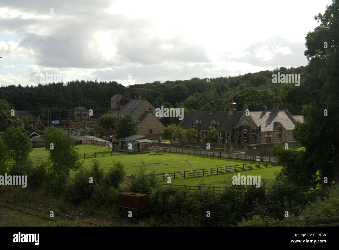 DURHAM; BEAMISH MUSEUM; DAS 1913 ZECHE DORF Stockfoto