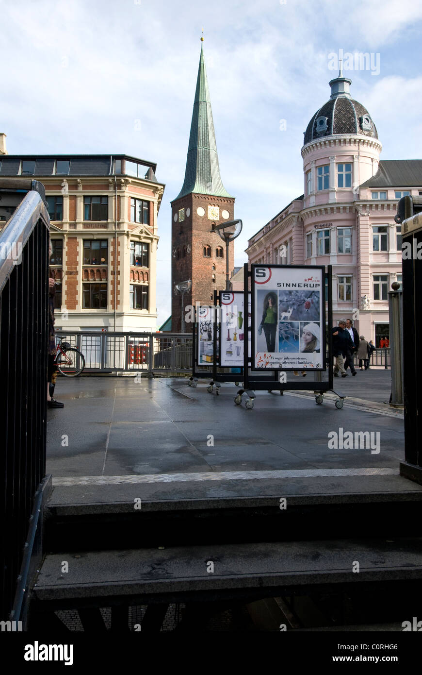 Stadtzentrum von Aarhus, Dänemark Stockfoto