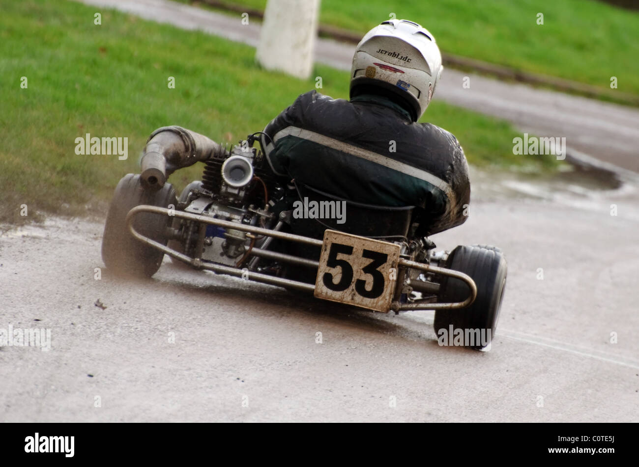 Klassischen Kart - Rennen Retro Stoneleigh Park Stockfoto