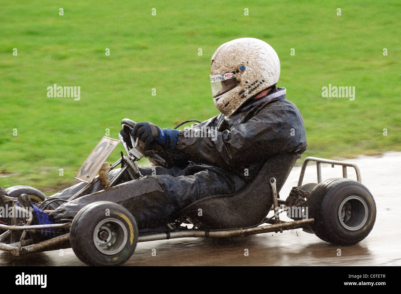 Klassischen Kart - Rennen Retro Stoneleigh Park Stockfoto