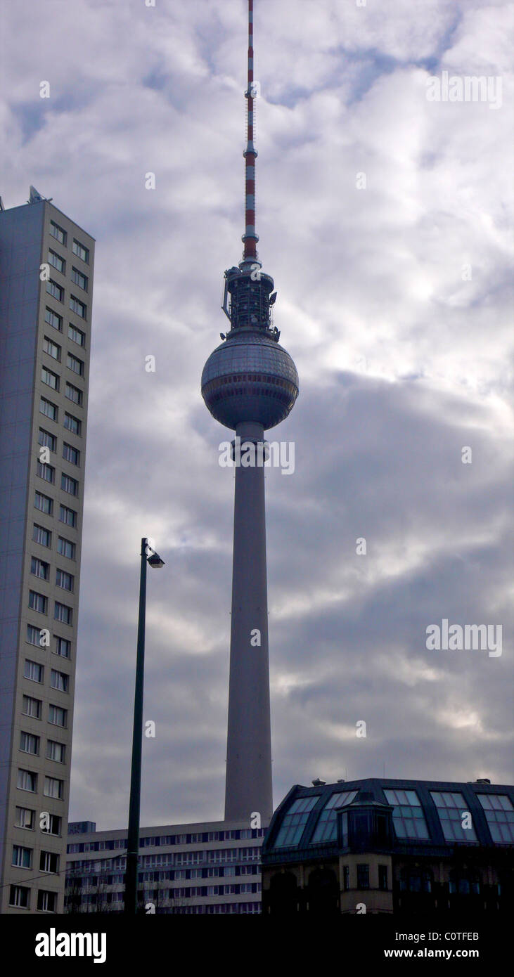 Fernsehturm Berlin Fernsehturm Alexanderplatz Stockfoto