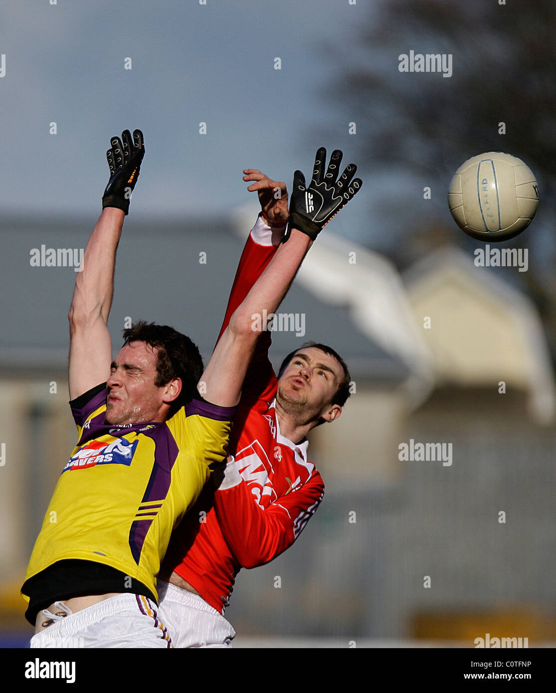 Wexford Louth Allianz Football League Division 3 Wexford Gaa Daithí Gewässern Paddy Keenan Stockfoto