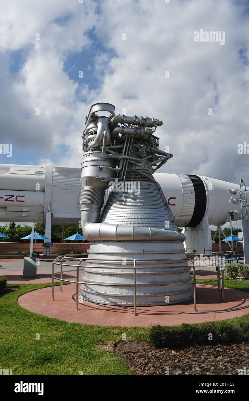 Kennedy Space Center Saturn 5 Rakete Maschine Stockfoto