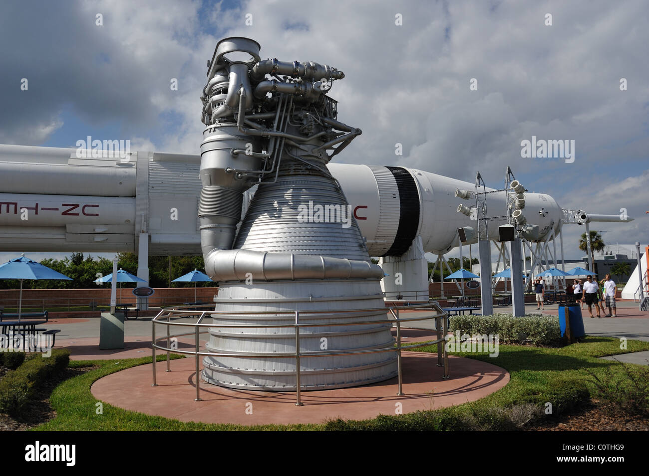 Kennedy Space Center Saturn 5 Rakete Maschine Stockfoto