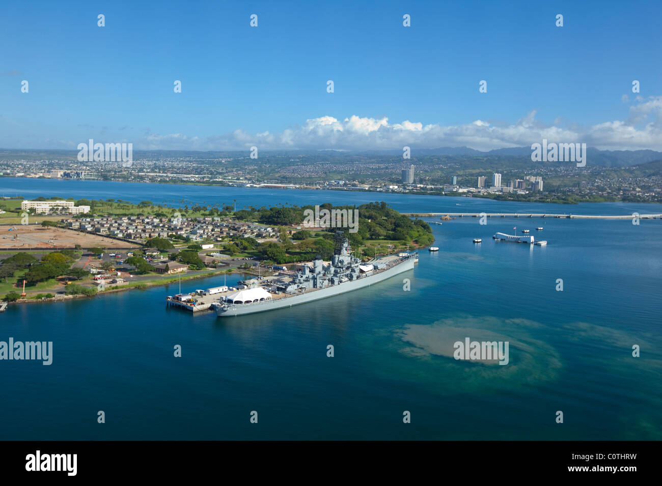 USS Missouri, Pearl Harbor, Honolulu, Oahu, Hawaii Stockfoto