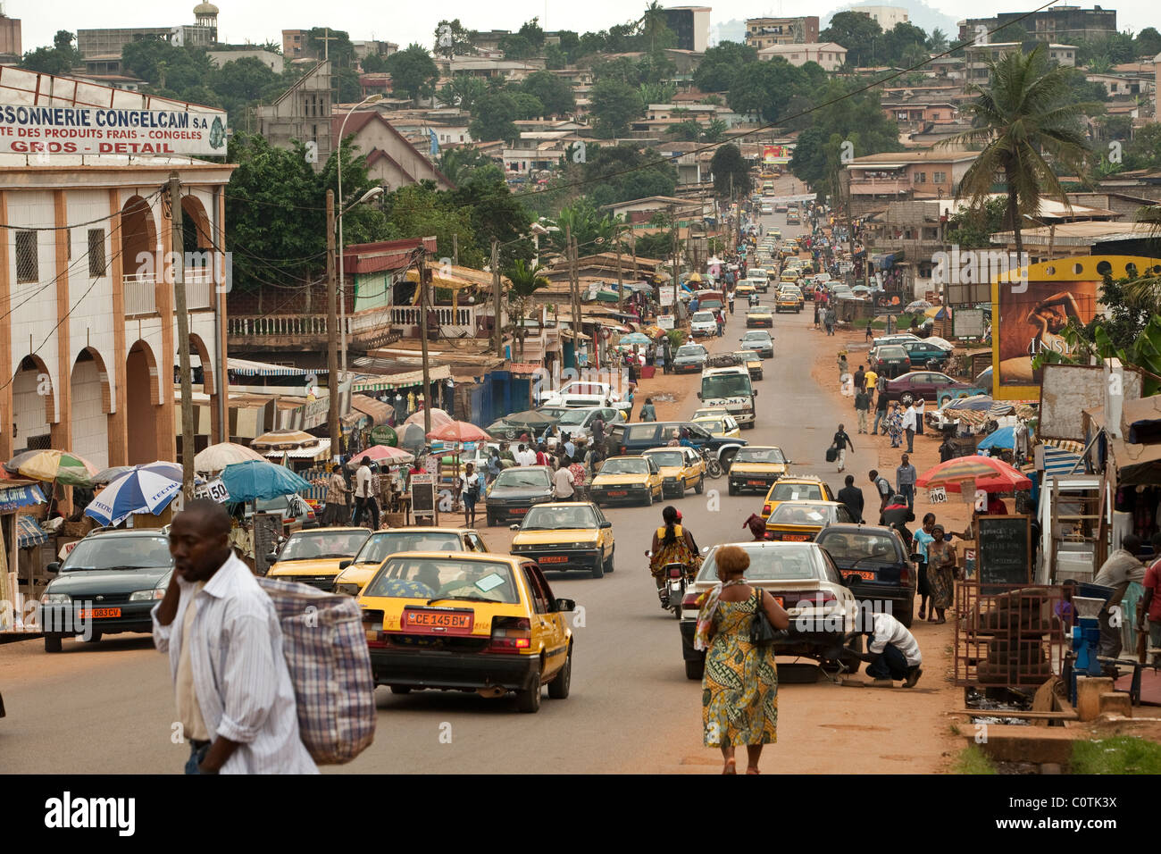 Yaounde, einer Stadt mit 1,1 Millionen, ist die Hauptstadt von Kamerun, Westafrika. Stockfoto