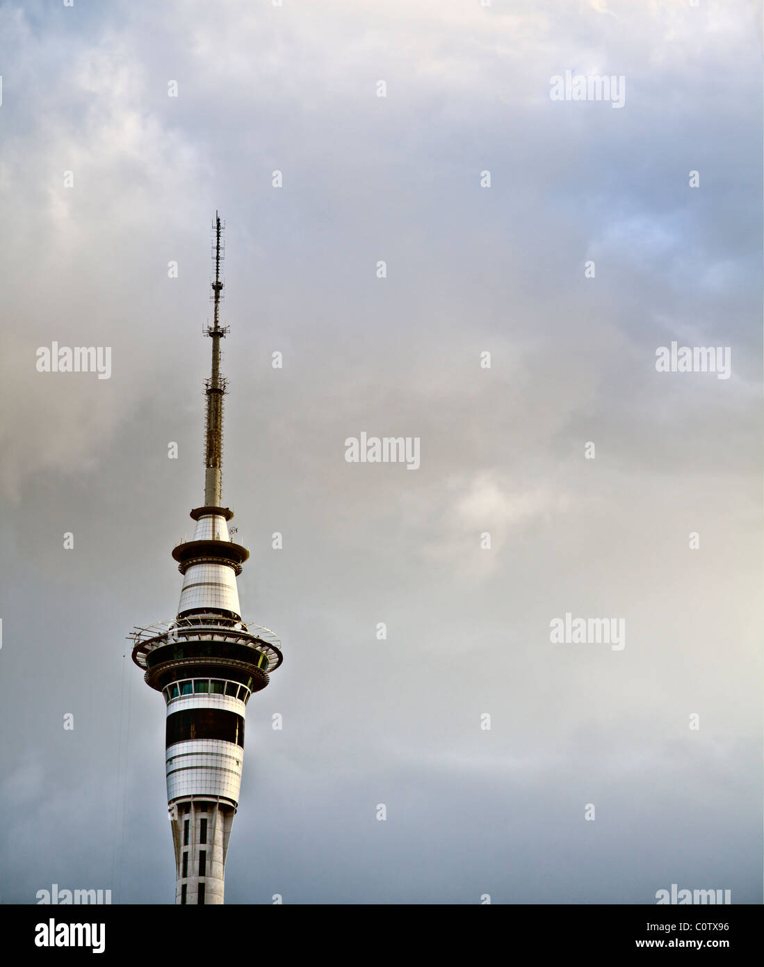 Auckland, New Zealand, Himmel Stadtturm Stockfoto