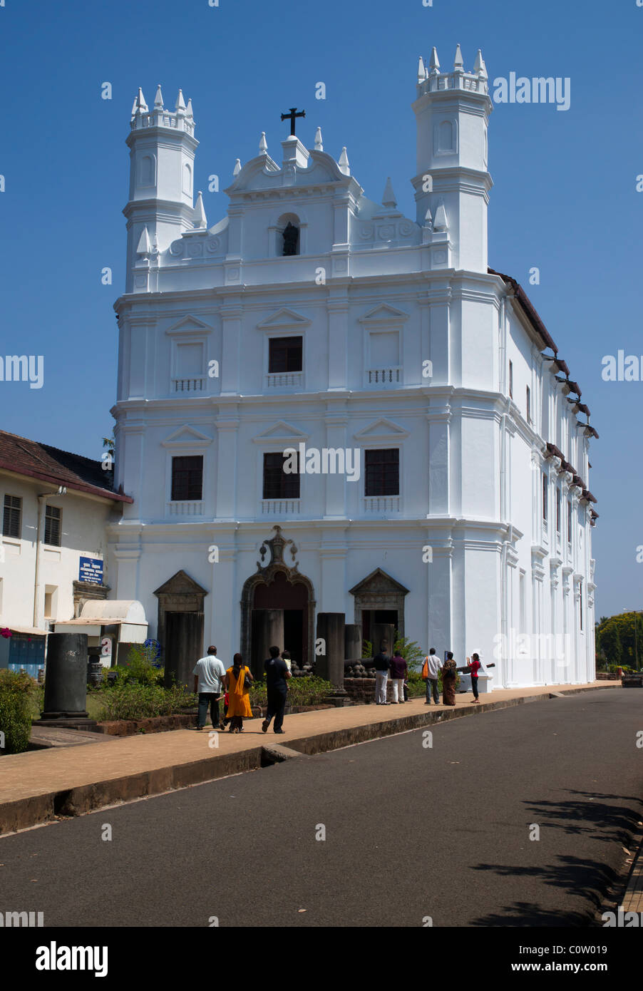 Se' Kathedrale und die Kirche von St. Francis von Assisi alt, Goa, Indien Stockfoto