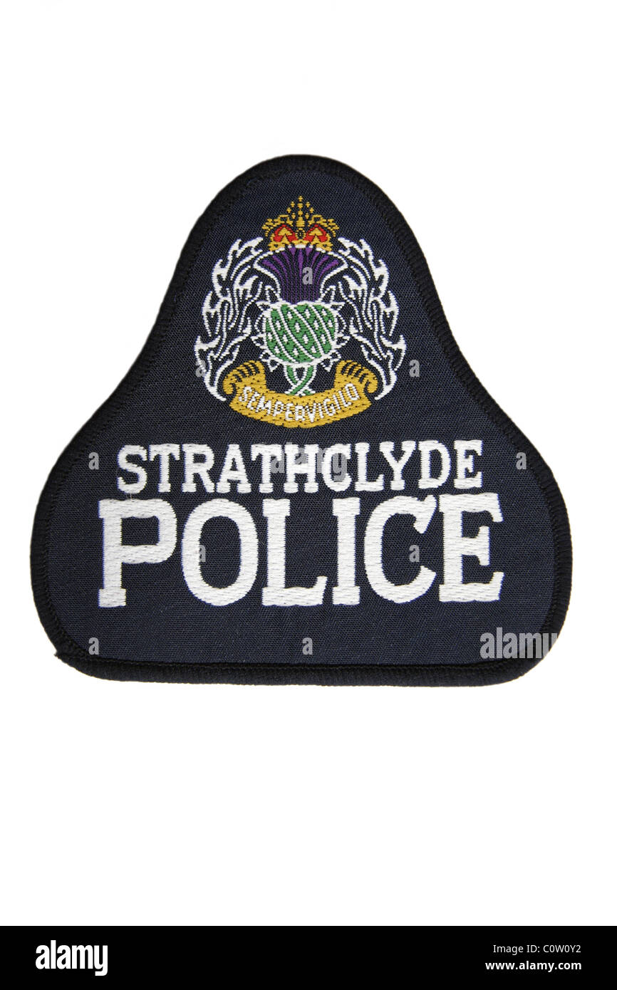 Strathclyde UK Police patch Stockfoto