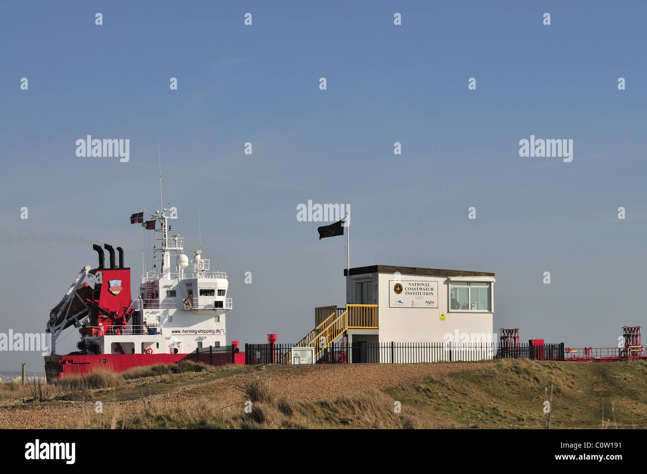 Nationalen Coastwatch Institution Suche bei Shoreham by Sea Stockfoto