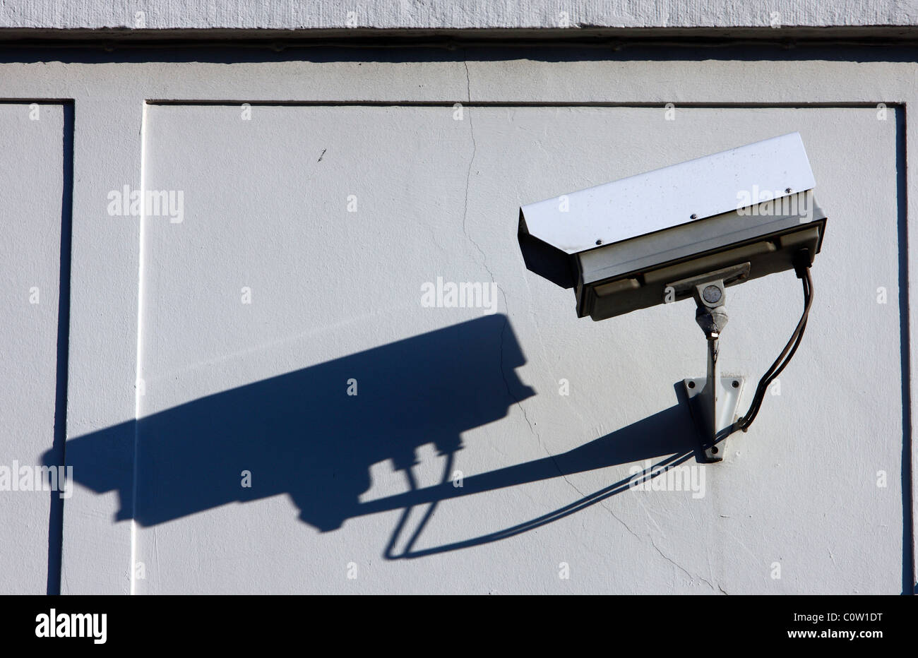 Überwachungskamera außerhalb eines Gebäudes. Video Aufzeichnung. Videosteuerung. Stockfoto