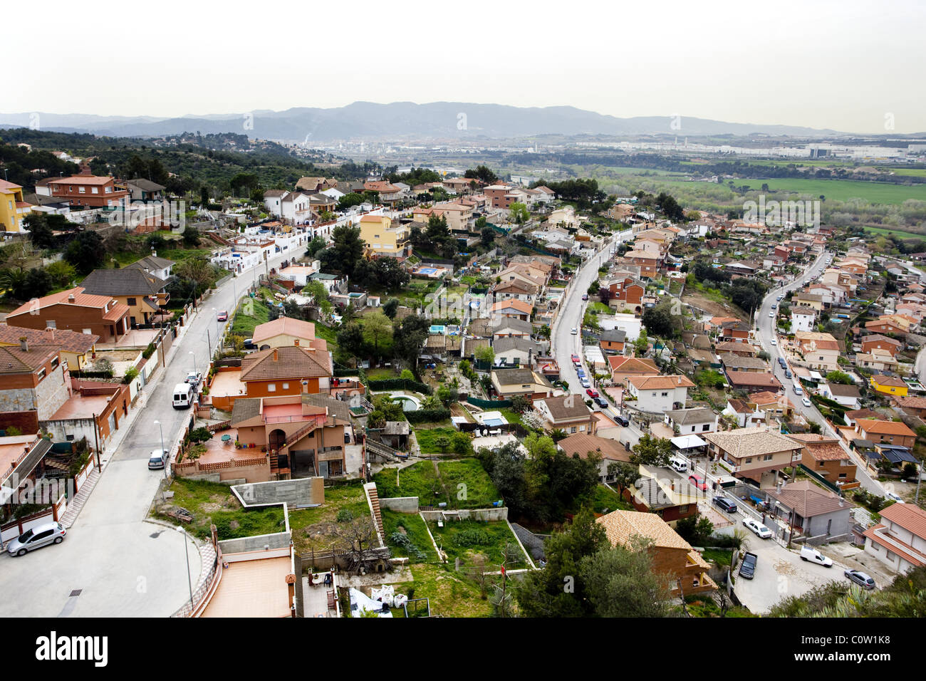 kann Villalba Wohngebiet Übersicht Stockfoto