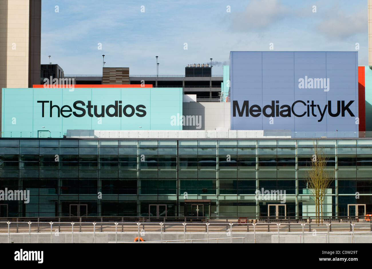Die new Media City UK Komplex in Salford Quays in Manchester, England Stockfoto
