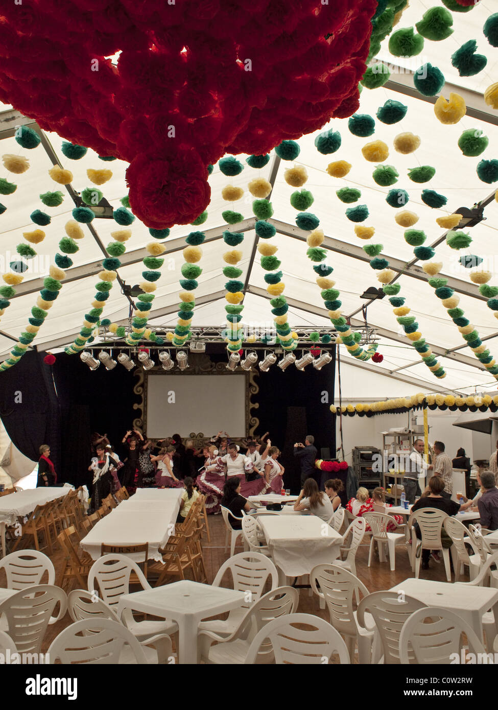 April fair. Feria Abril in Barcelona Stockfoto