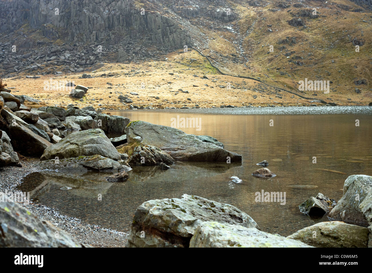 Llyn Ogwen, Snowdonia-Nationalpark Stockfoto