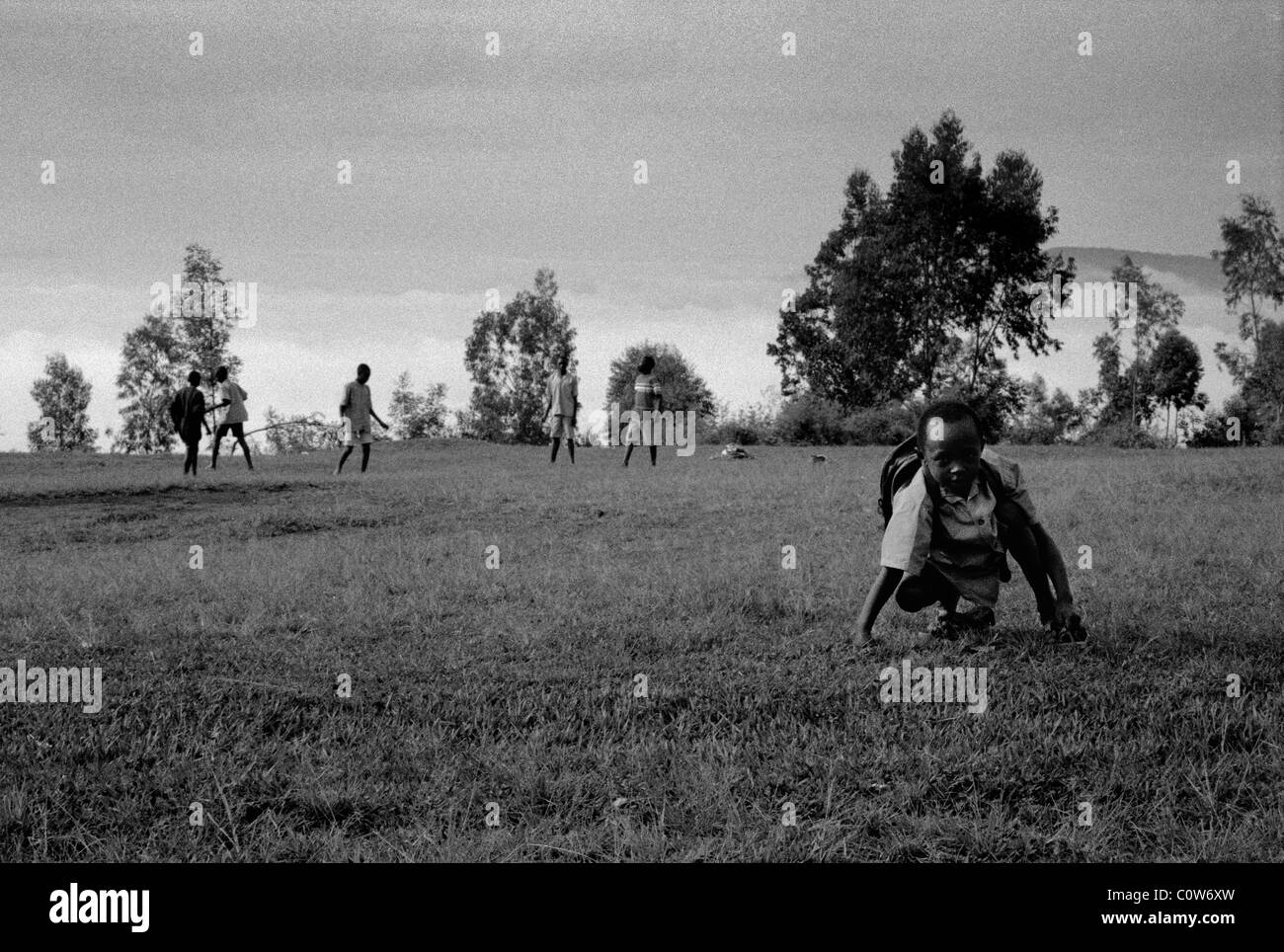 Spielende Kinder, Ngozi, nördlichen Burundi Stockfoto