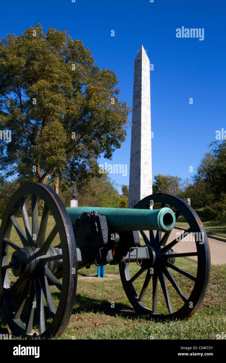 Die Union Navy Memorial befindet sich in der National Military Park in Vicksburg, Mississippi, Vereinigte Staaten. Stockfoto