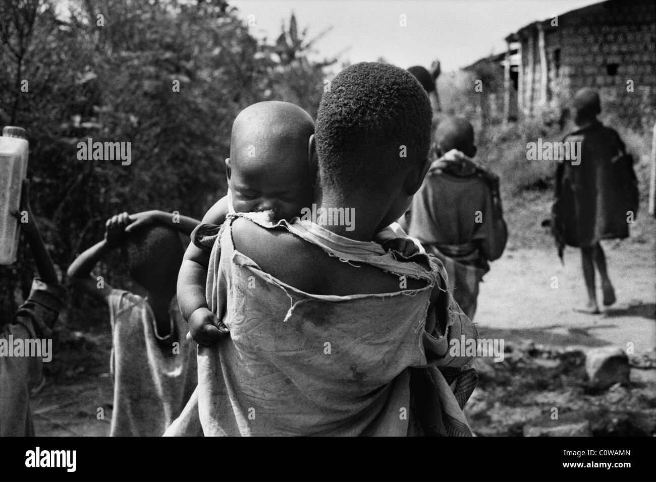 TWA ethnische Minderheit, nördlichen Burundi, Zentralafrika. Stockfoto