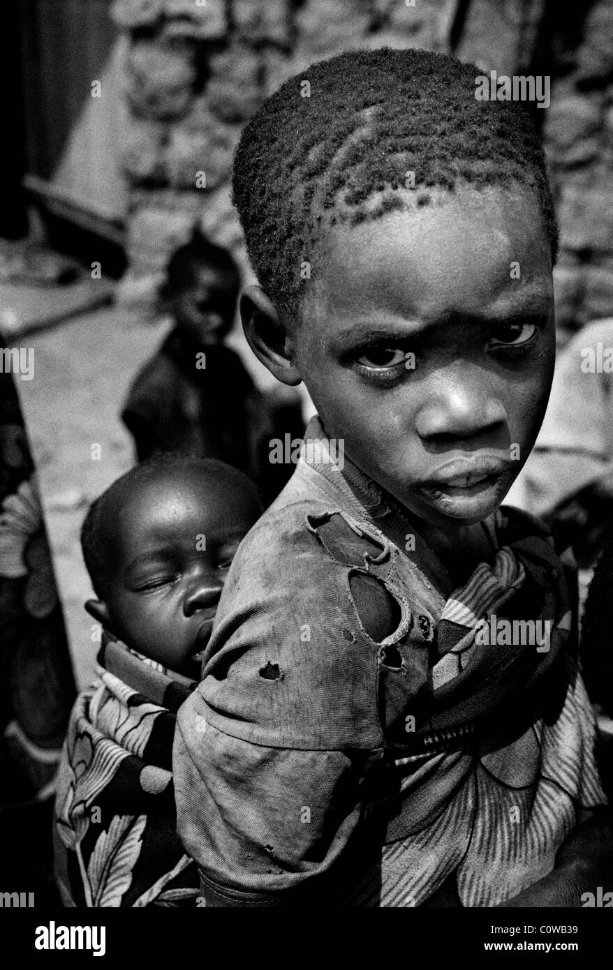 TWA ethnische Minderheit, nördlichen Burundi, Zentralafrika. Stockfoto