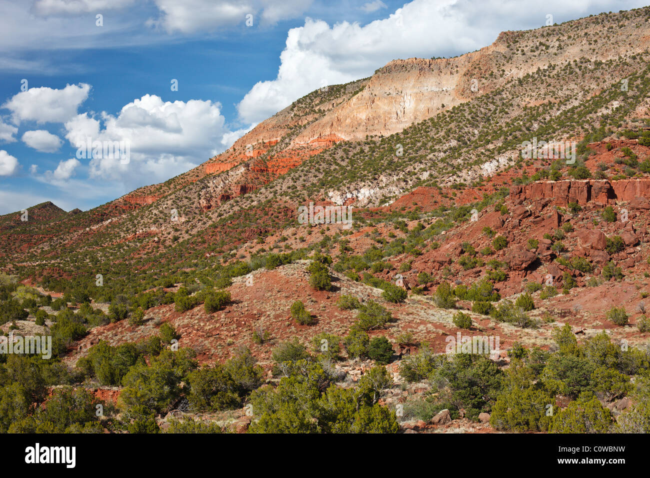 Neue mexikanische Landschaft westlich von Albuquerque. Stockfoto