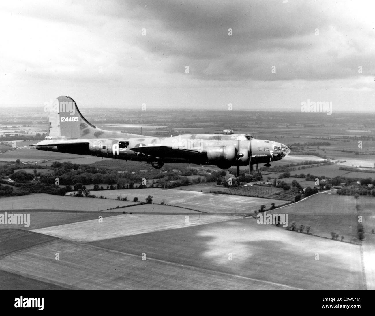 Memphis Belle, die Boeing b-17 "The Memphis Belle" ist auf dem Weg zurück in die Vereinigten Staaten von England abgebildet. Stockfoto