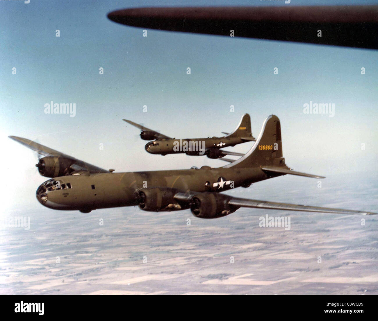 Boeing b-29 Superfortress Bomber Flugzeug Stockfoto