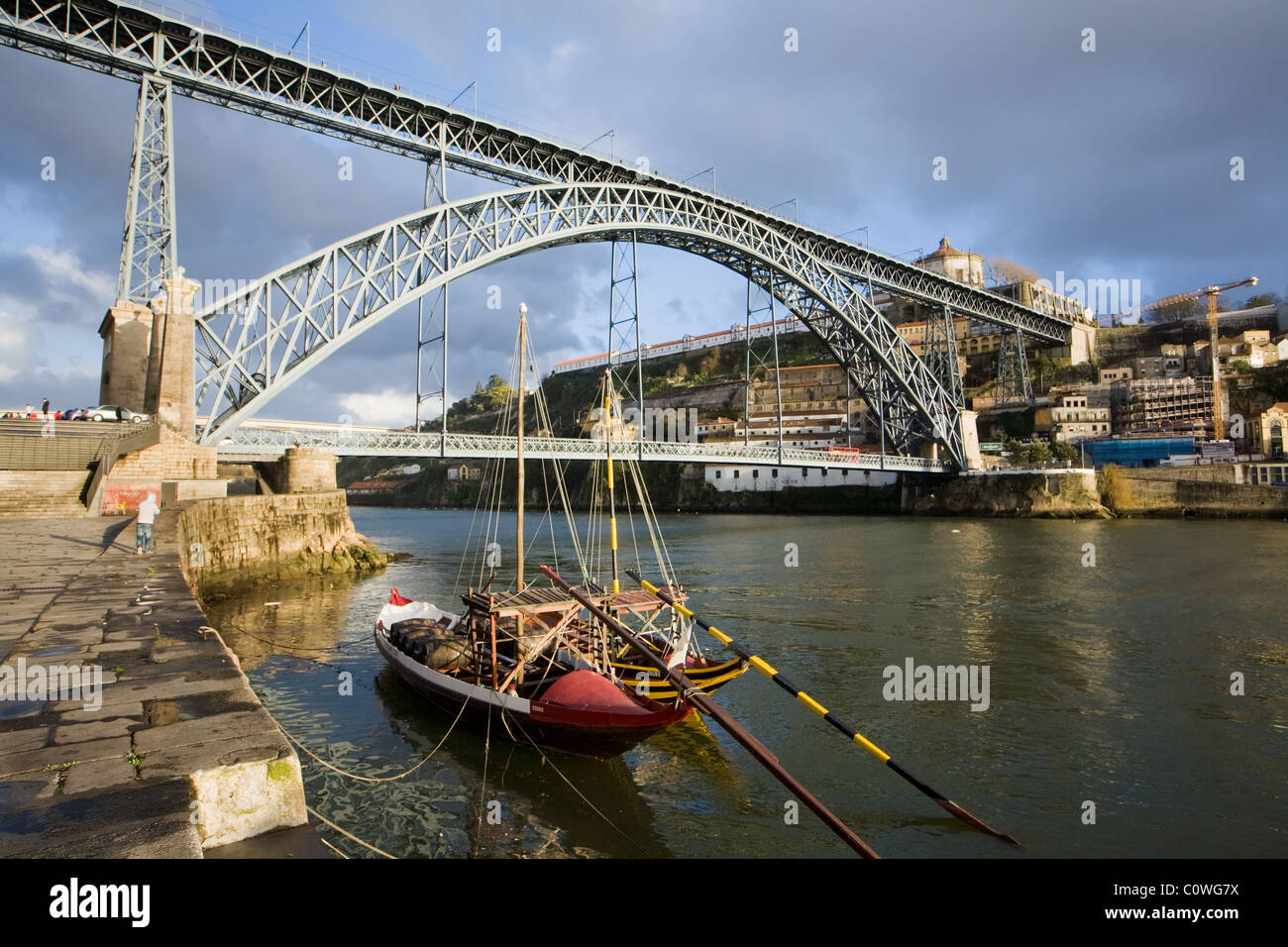 Douro-Fluss und Luis, die ich zu überbrücken, Porto, Lissabon Stockfoto