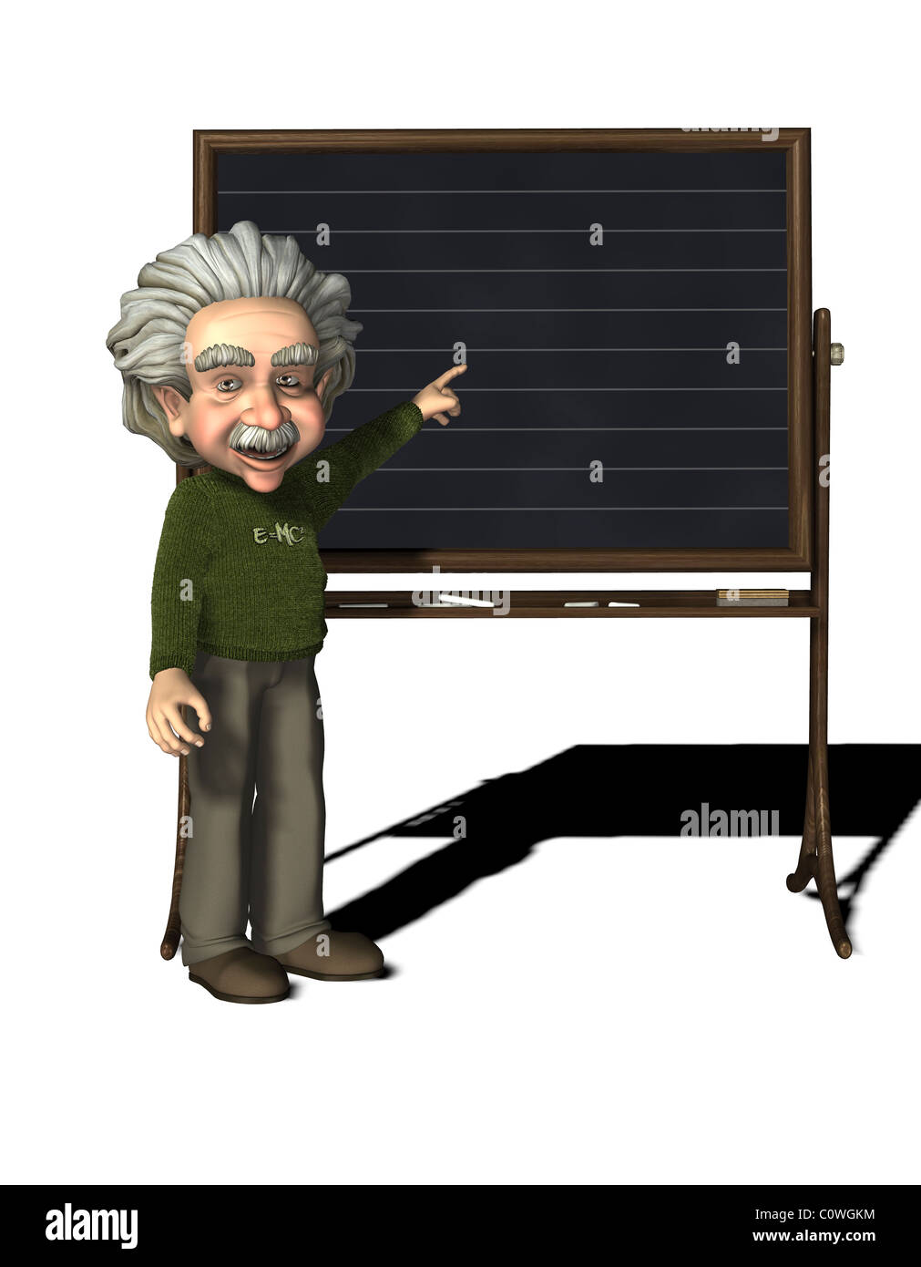 Albert Einstein (Physiker, 1879-1955) mit blackboard Stockfoto