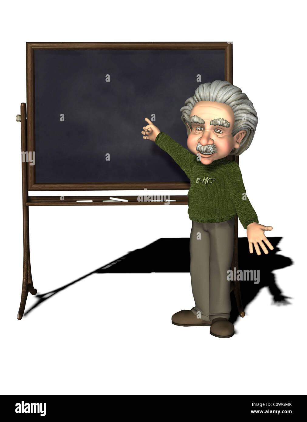 Albert Einstein (Physiker, 1879-1955) mit blackboard Stockfoto