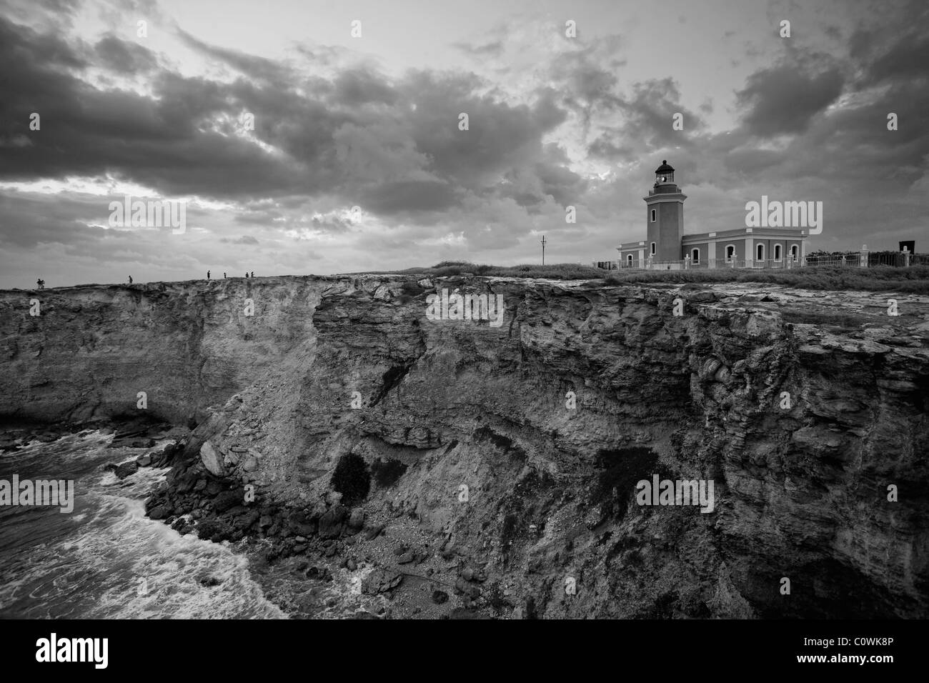 USA, Karibik, Puerto Rico, Westküste, Punta Jaguey, Faro de Cabo Rojo (Rotes Cape Lighthouse) Stockfoto