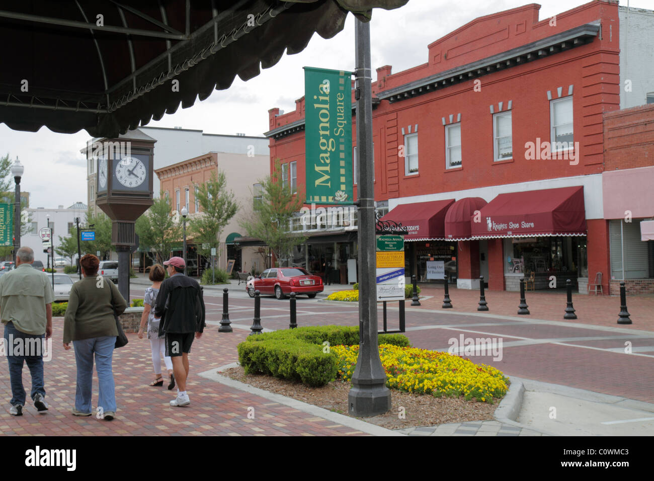 Florida Seminole County, Orlando, Sanford, erste 1st Street, renoviert, restauriert, historisches Stadtzentrum, zu Fuß, Besucher reisen Reisetouristen Stockfoto