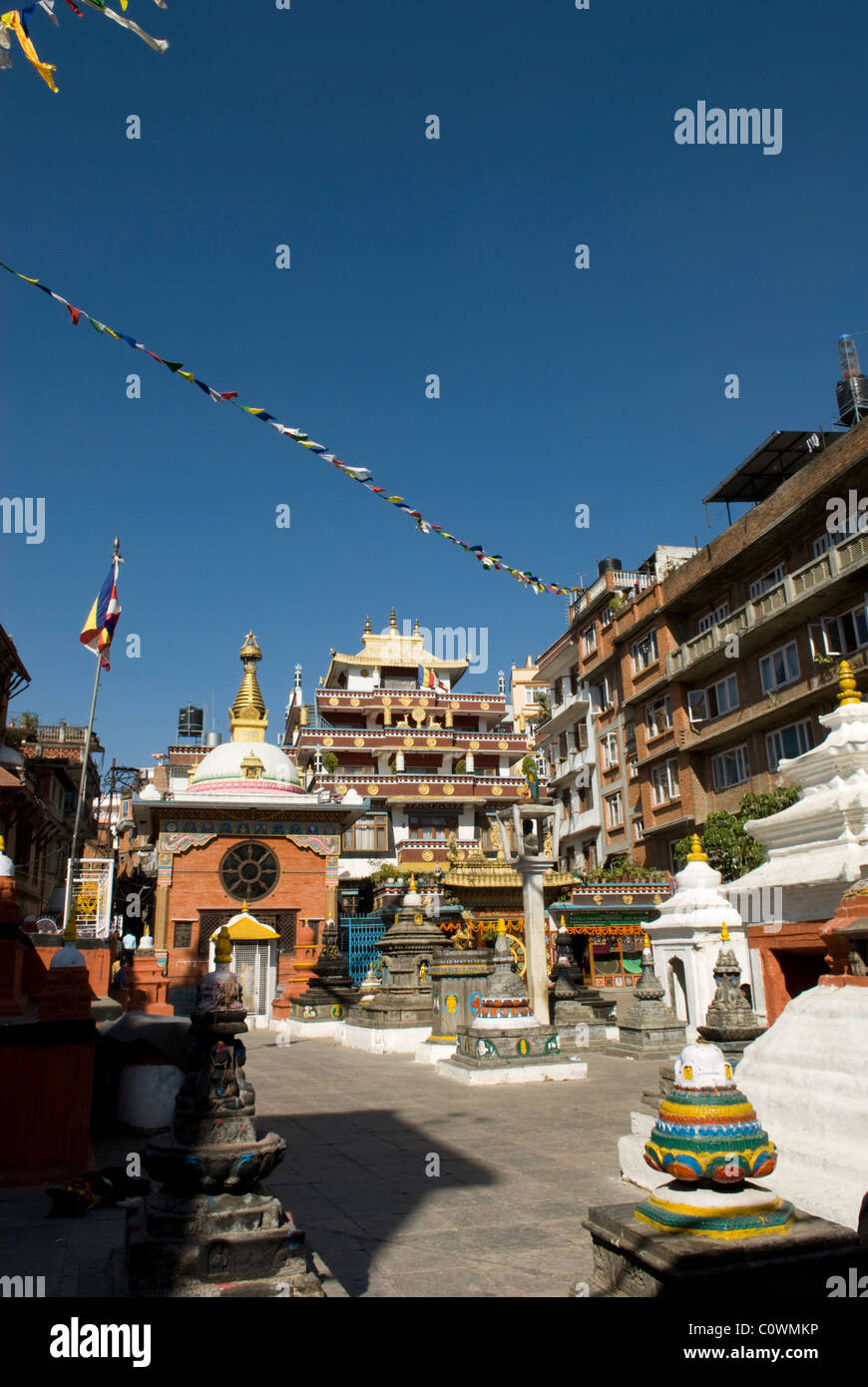 Buddhistische Tempel und Schreine, Kathmandu, Nepal. Stockfoto