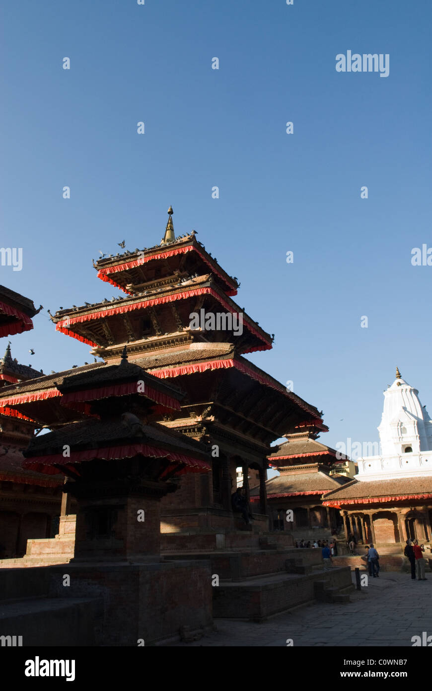 Vishnu Tempel, Durbar Square, Kathmandu, Nepal. Stockfoto