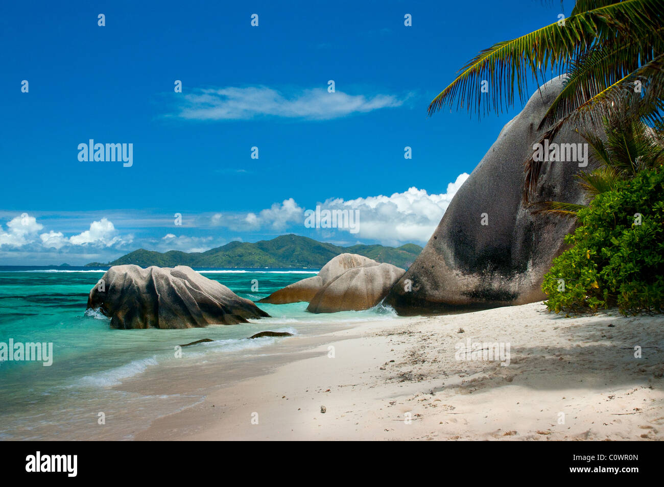 Anse Source d ' Argent, La Digue, Seychellen Stockfoto