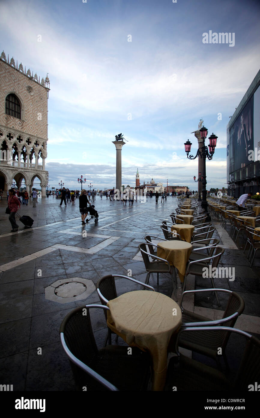 Der berühmte Markusplatz, Venedig Italien Stockfoto