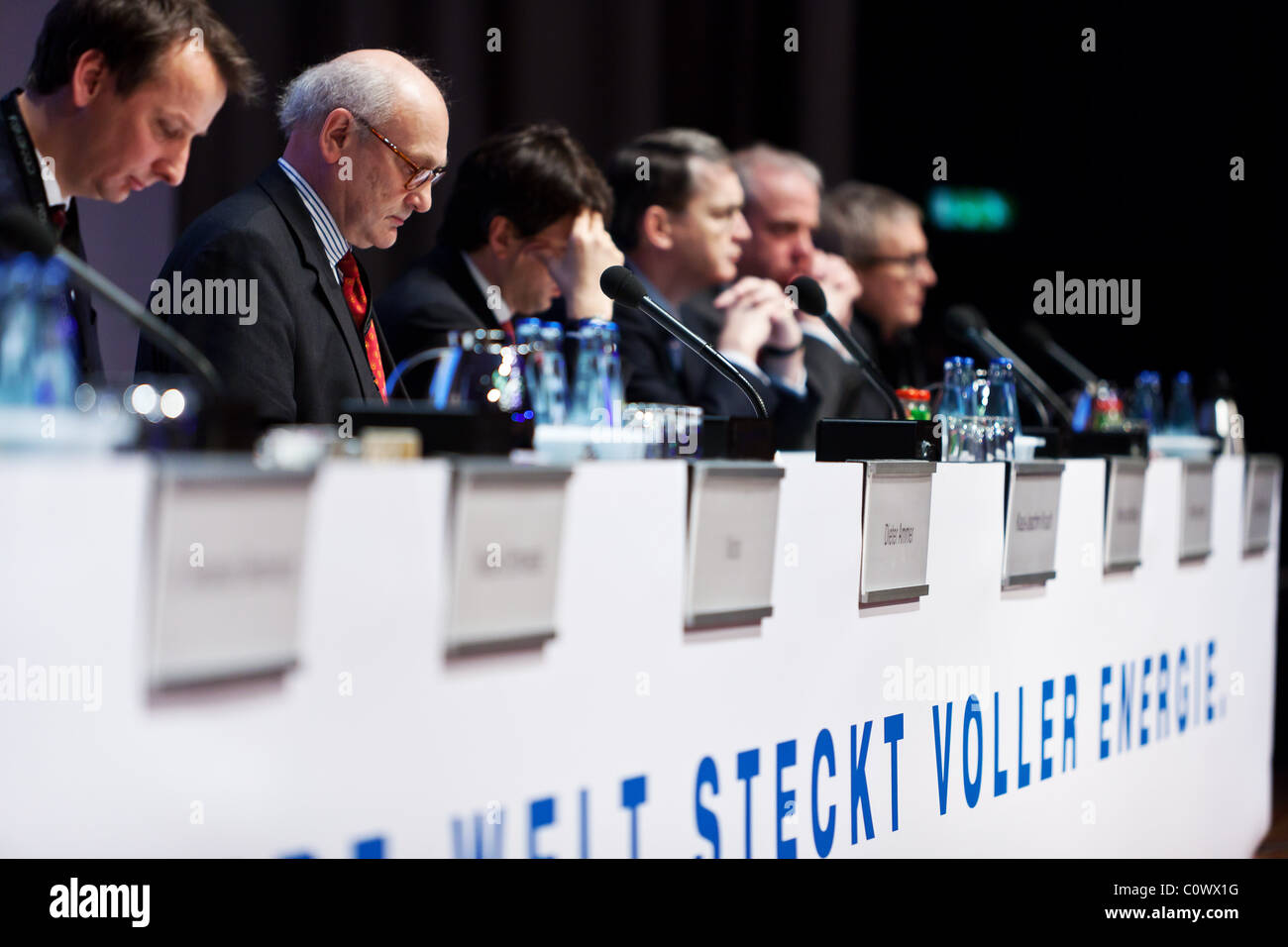 Dieter Ammer, Mitglied des Aufsichtsrats, Conergy Hauptversammlung. Hamburg, Deutschland. 25.02.2011 Stockfoto