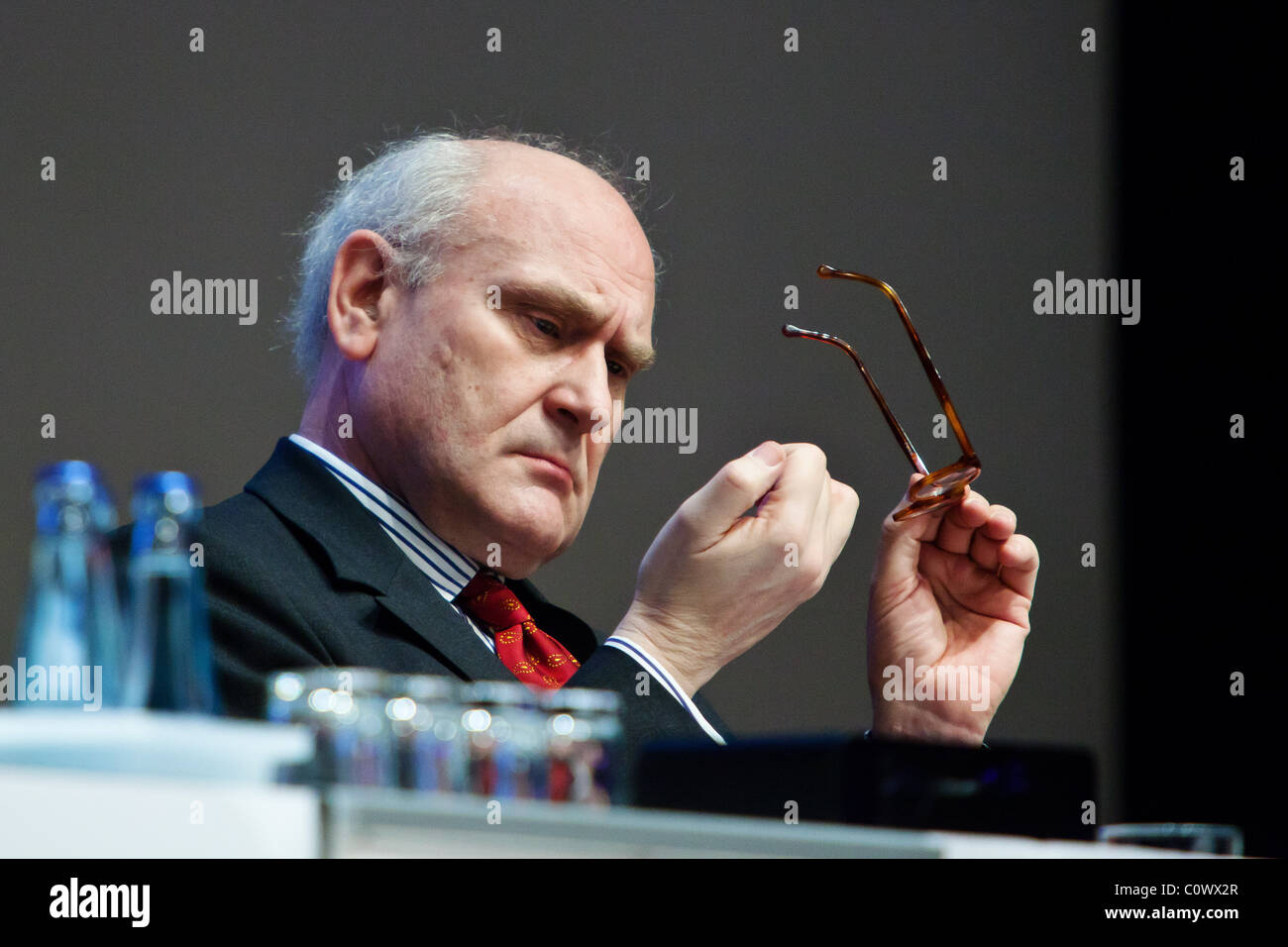 Dieter Ammer, Mitglied des Aufsichtsrats, Conergy Hauptversammlung. Hamburg, Deutschland. 25.02.2011 Stockfoto
