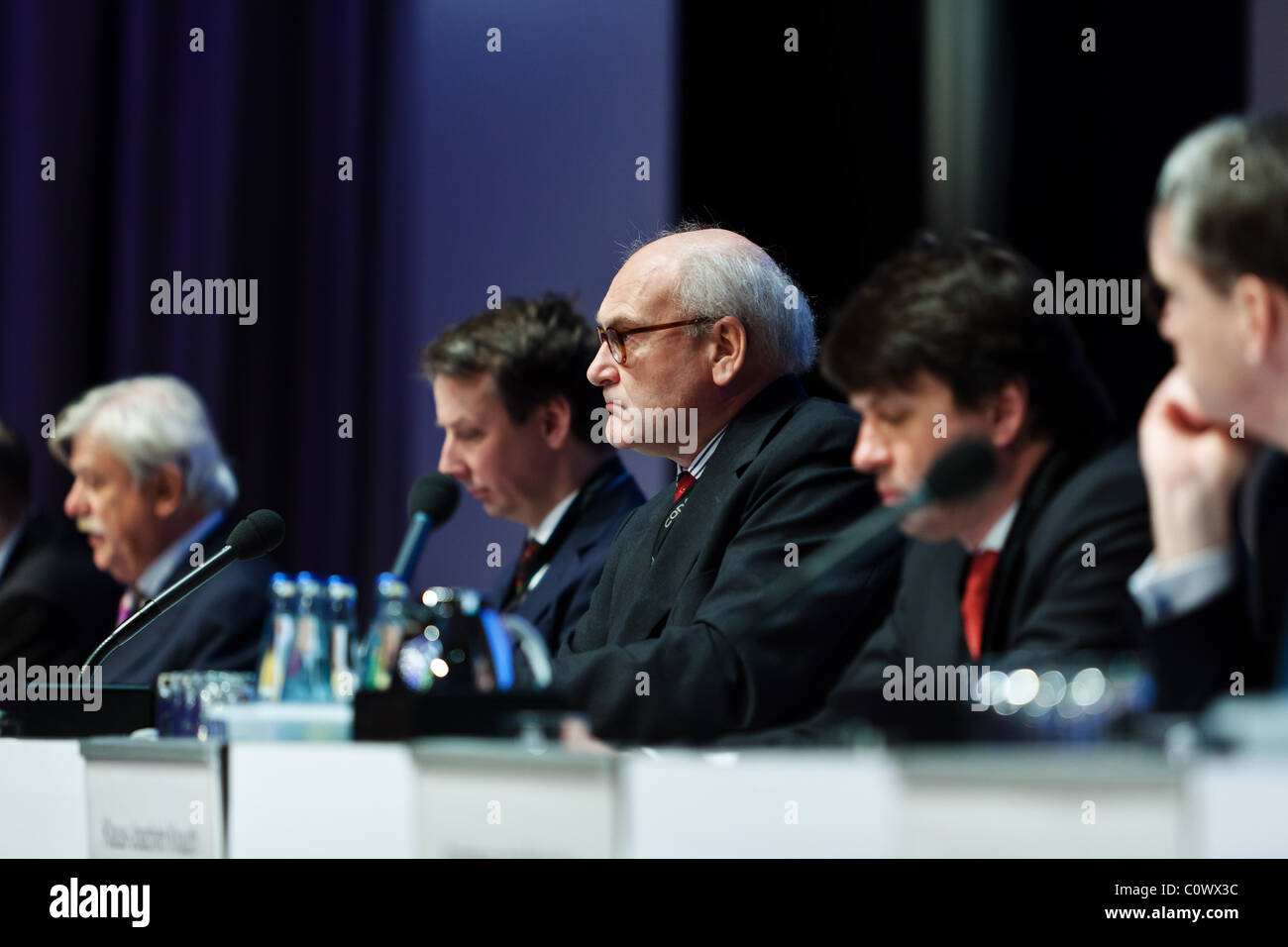 Dieter Ammer, Mitglied des Aufsichtsrats, Conergy Hauptversammlung. Hamburg, Deutschland. 25.02.2011 Stockfoto