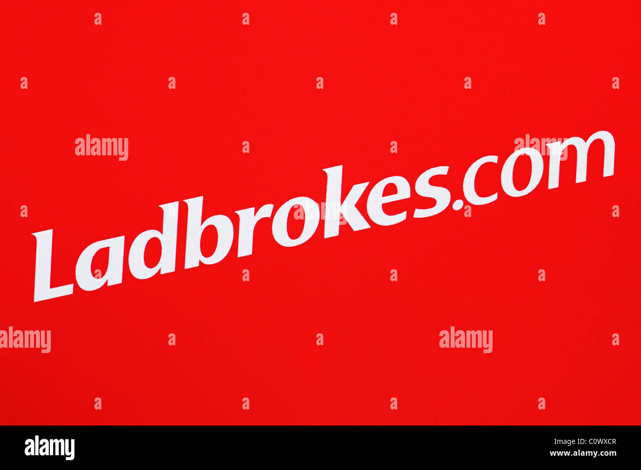 Ladbrokes Screenshot. Ladbrokes.com ist die Internet-Version des Buchmachers. Stockfoto