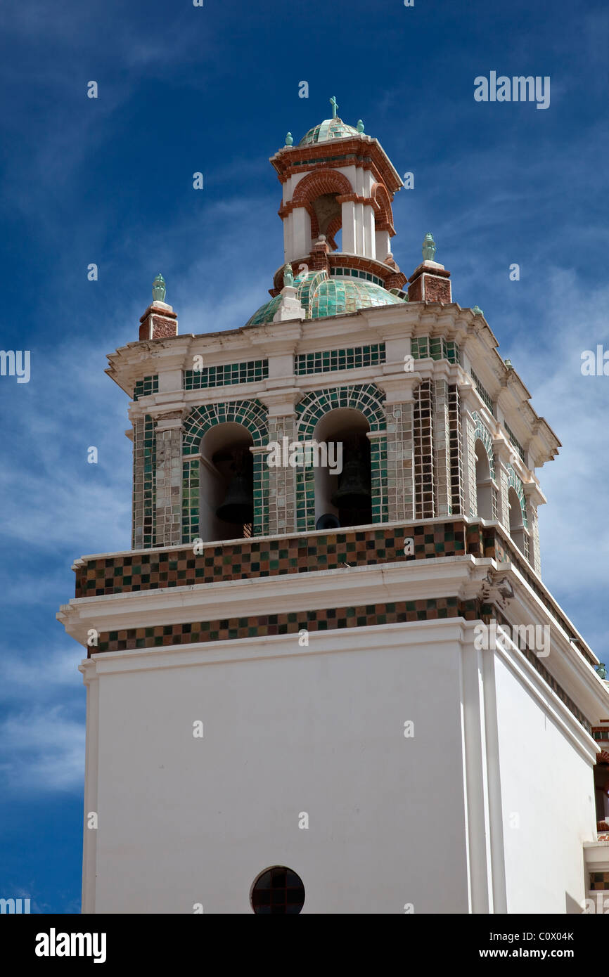 Basilika der Virgen De La Candelaria, Kirche von Copacabana, Bolivien Stockfoto