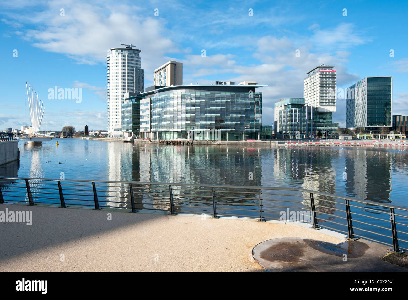 Der neue Komplex Medienstadt in Salford Quays in Manchester Stockfoto