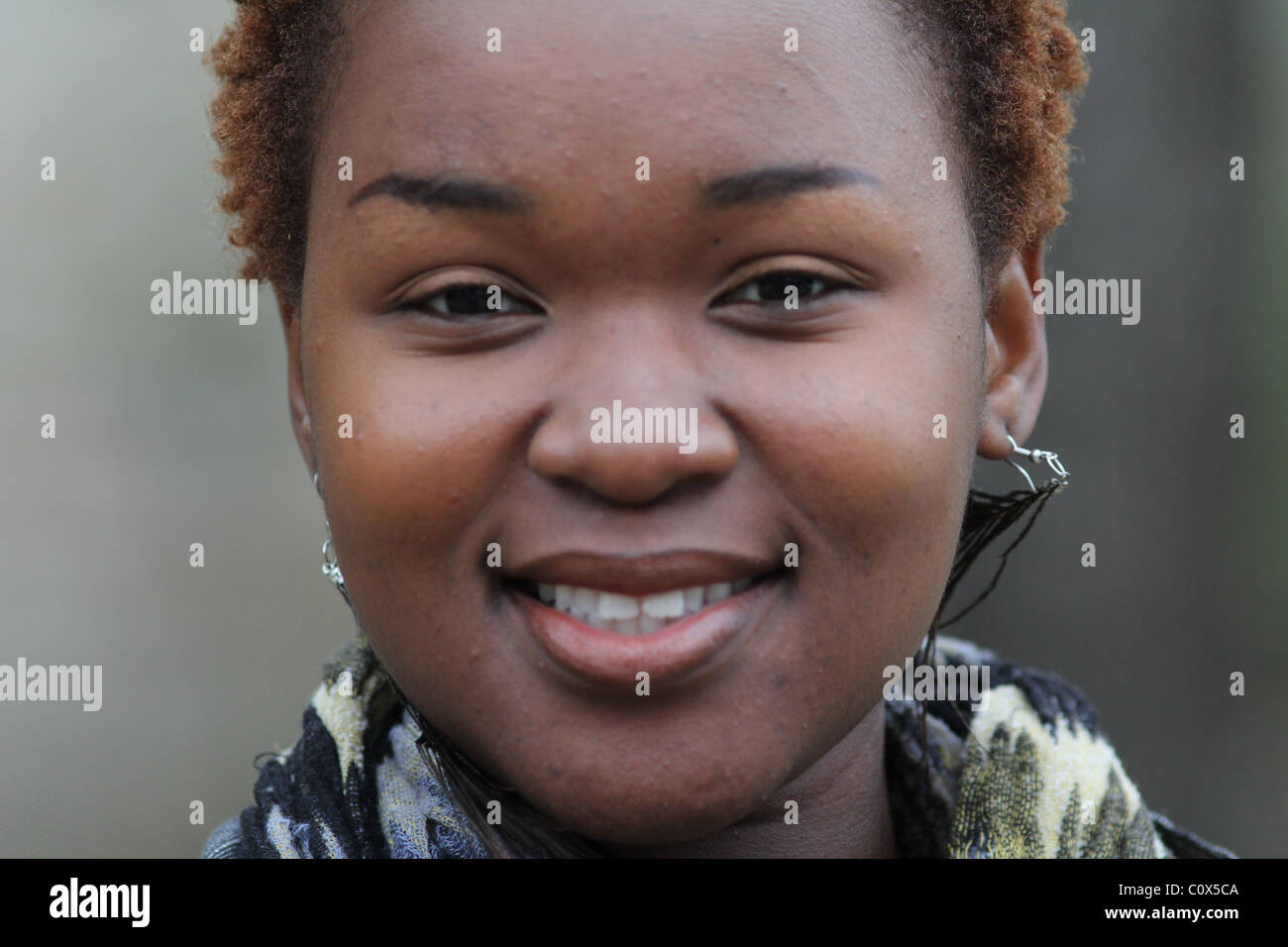 Junge schwarze Südafrikaner. Stockfoto