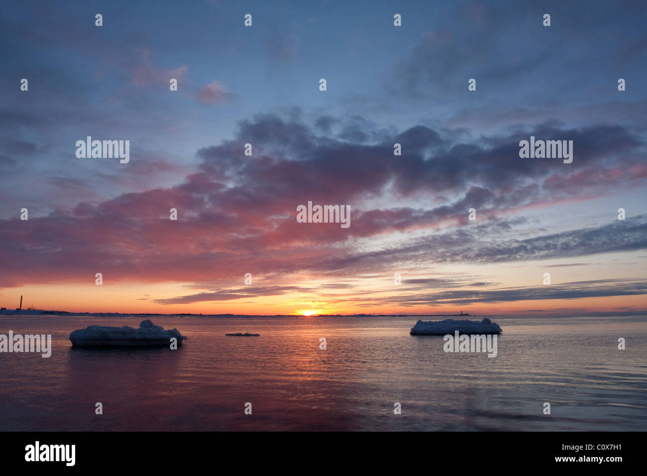 Ostsee im winter Stockfoto