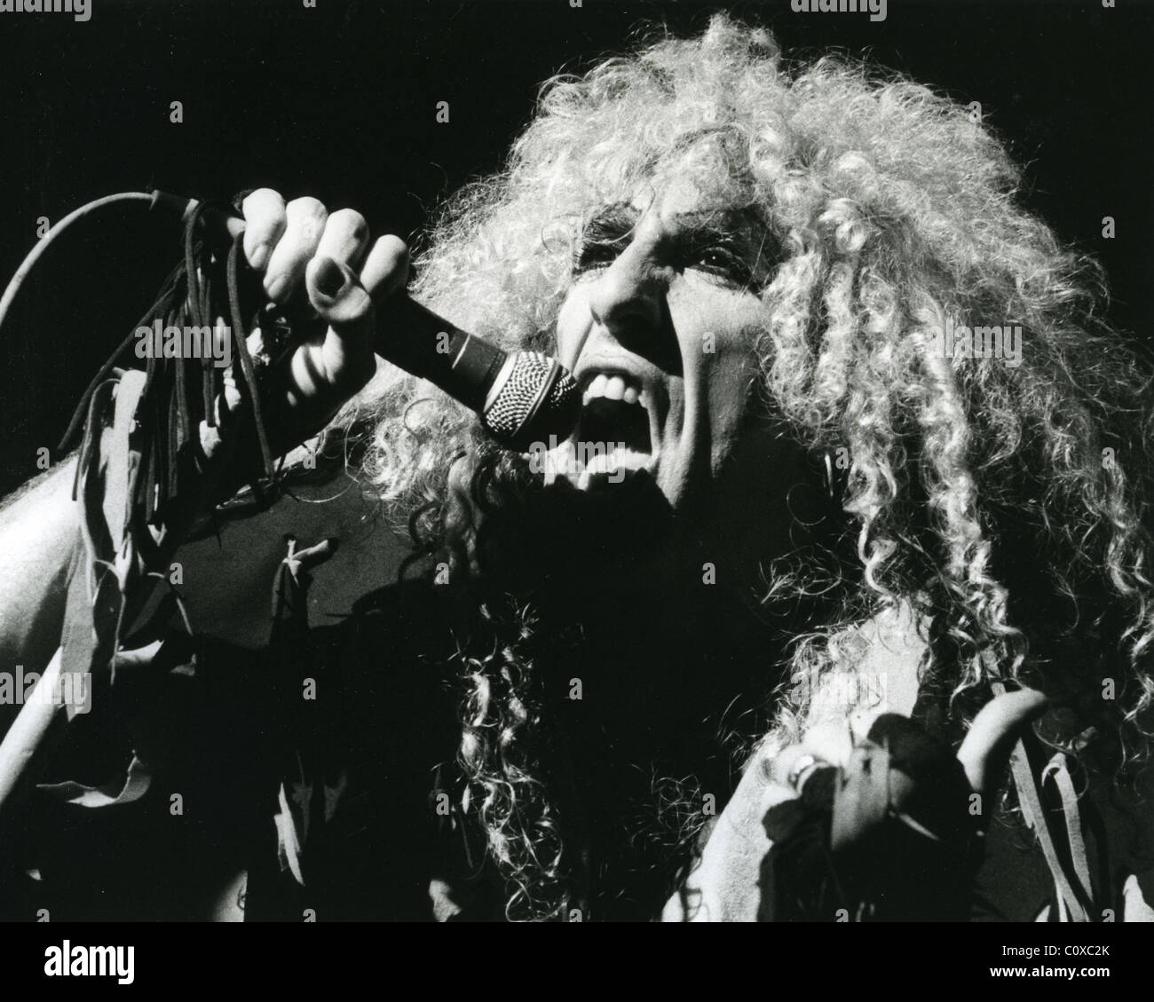 TWISTED SISTER - US-Rock-Gruppe mit Dee Snider im Jahr 1984. Foto Stephen Woodd Stockfoto