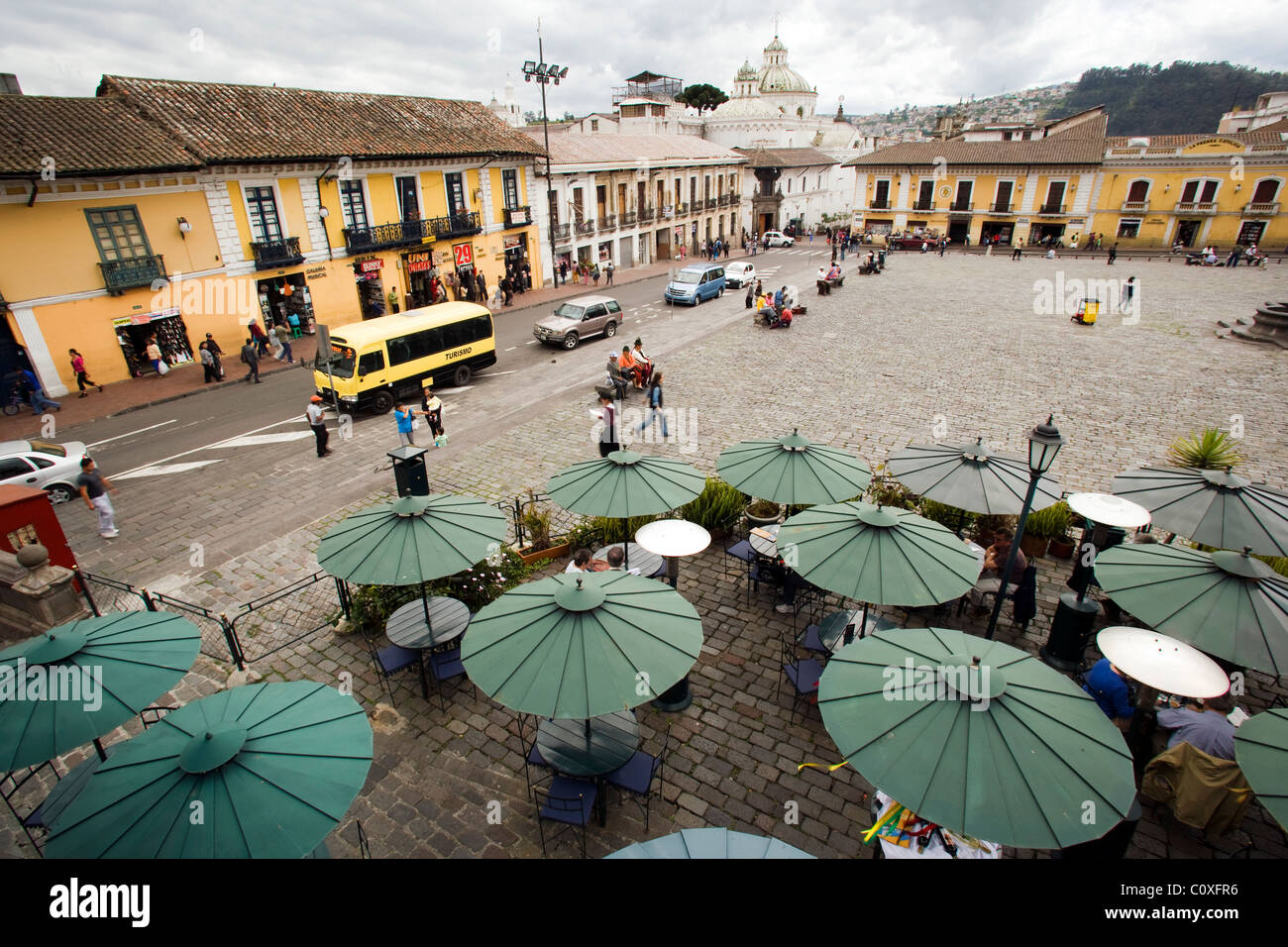 Plaza San Francisco - Quito, Ecuador Stockfoto