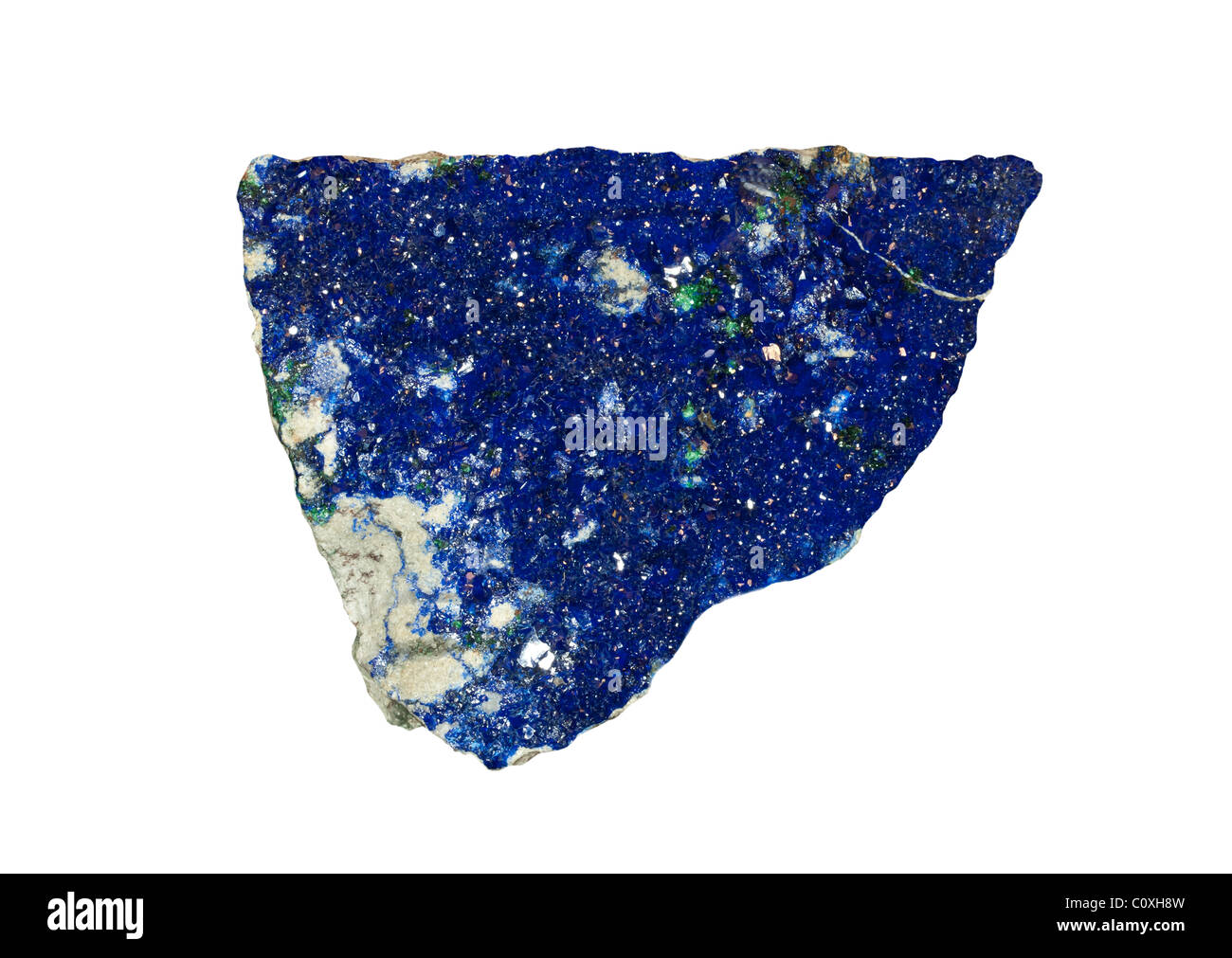 Feinen Azurit Kristallen von Cobar NSW Australia Stockfoto