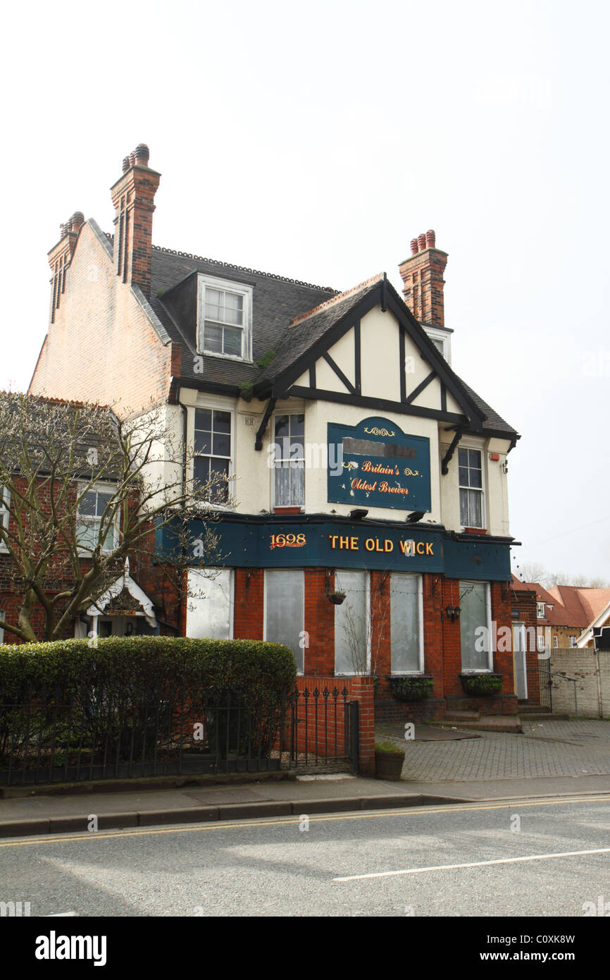 "Den alten Docht Pub" (ehemals The Rising Sun), Bexley, Kent UK Stockfoto