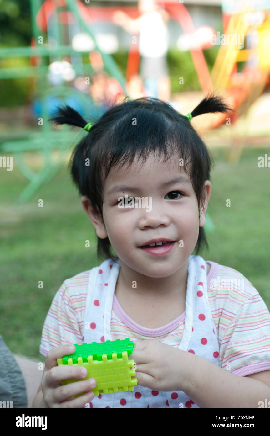Porträt eines Mädchens, Chiang Mai, Thailand Stockfoto